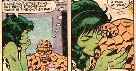 She Hulk Vs The Thing Ben Grimm Gets All The Ladies