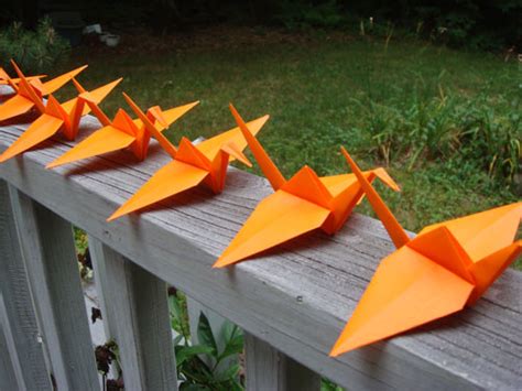 Orange Crane Origami Photos