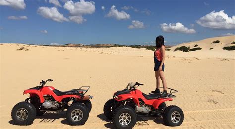 The red sand dunes are not as impressive as the white sand dunes but it is still worth a visit. Quad biking (ATV) in White sand dunes - Mui Ne - Mui Ne Go