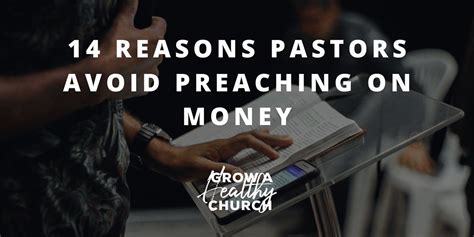 14 Reasons Pastors Avoid Preaching On Money Grow A Healthy Church