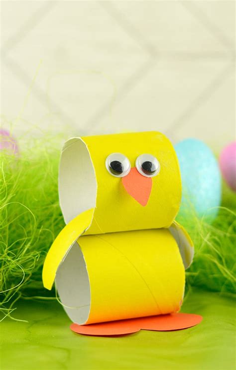 Paper Roll Chick Easter Crafts For Kids Easy Peasy And Fun