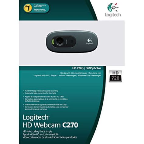 Câmera Webcam C270 Logitech Hd 720p Pcnotebookmacwindow R 13256