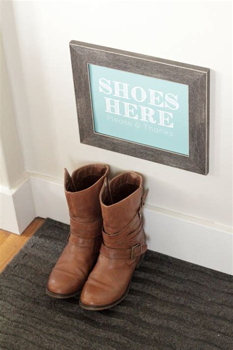 It was released as a single on 5 may 2003 in the united kingdom. Shoes Off Sign - Digital and Printable - Navy / Grey ...