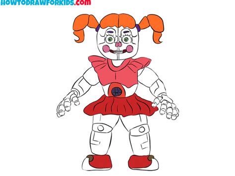 How To Draw Circus Baby Easy Drawing Tutorial For Kids