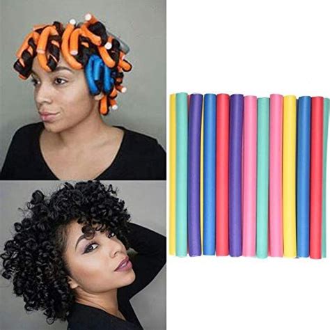 Hair Curling Flexi Rods Hair Roller Curler 4 Pack Random Color Twist