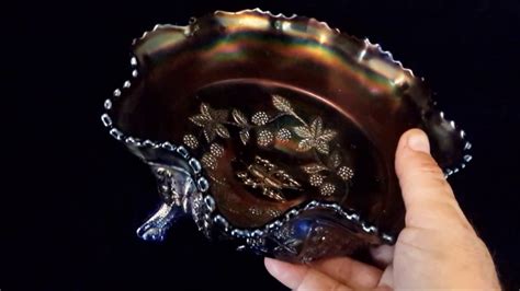 How To Recognize Valuable Carnival Glass At Goodwill Salvation Army Youtube