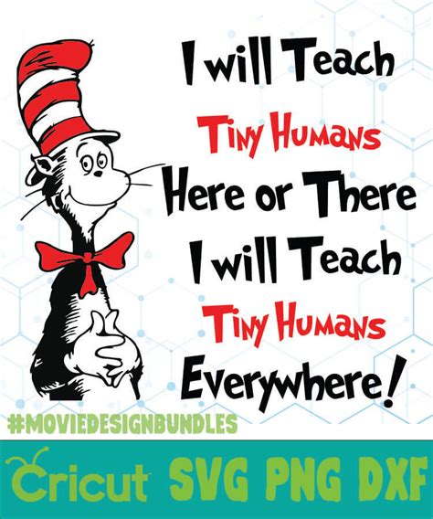 4.5 out of 5 stars (184) $ 9.00. I WILL TEACH TINY HUMANS DR SEUSS CAT IN THE HAT QUOTES ...