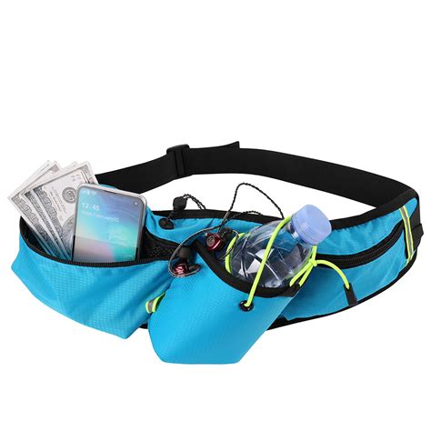 Sports Waist Pack Bag Running Belt Fanny Pack With Water Bottle Holder For Men Women Outdoors