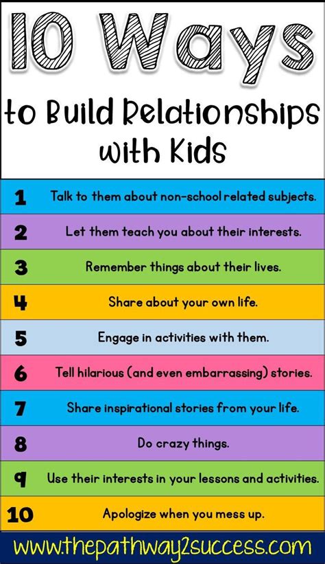 10 Ways To Build Relationships With Kids Artofit