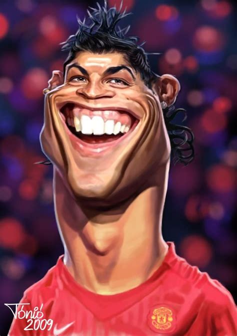 Christiano Ronaldo By Tonio Sports Cartoon Celebrity Caricatures