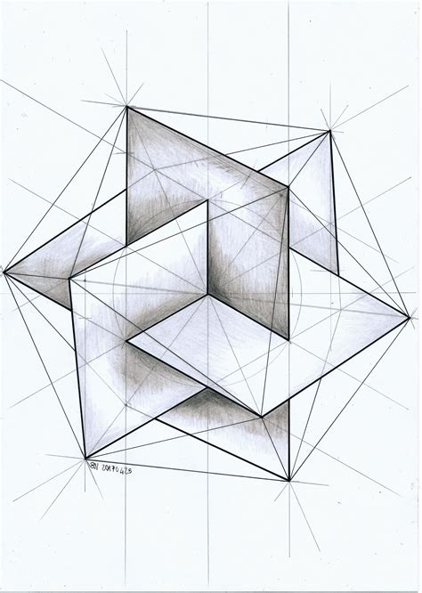 Polyhedra Solid Geometry Symmetry Handmade Hexagon Triangle