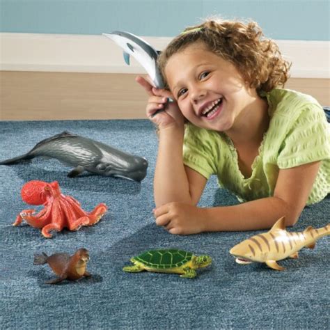 Learning Resources Jumbo Ocean Animals 6 Pc Pick ‘n Save