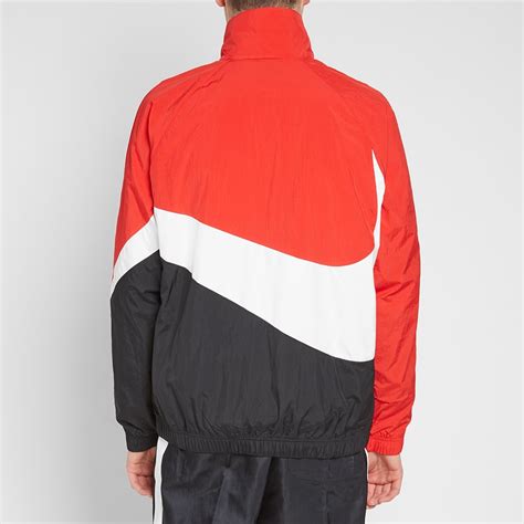 Nike Big Swoosh Woven Jacket Red White And Black End Us
