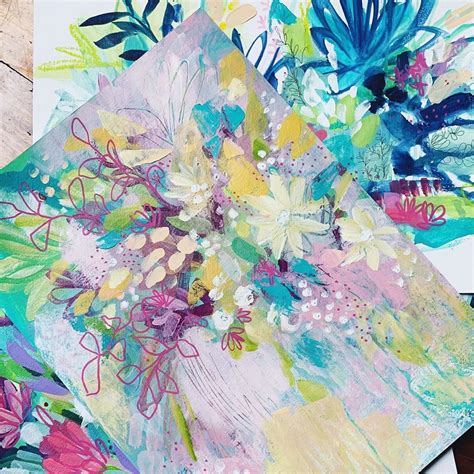 Clair Bremner On Instagram Playing Around With Some Abstract Floral