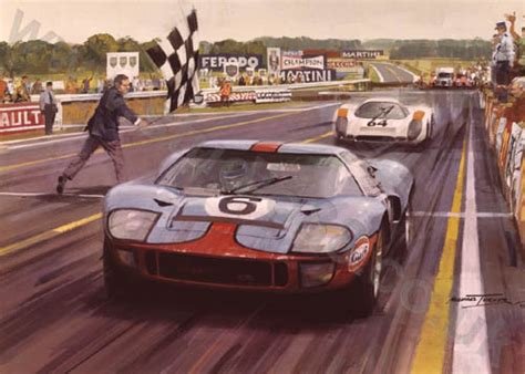 Formula one world championship and 24 hours of le mans are direct descendents of the organised racing that started at the town of le mans in 1906. "1969 Le Mans Finish" - The Sporting Gallery