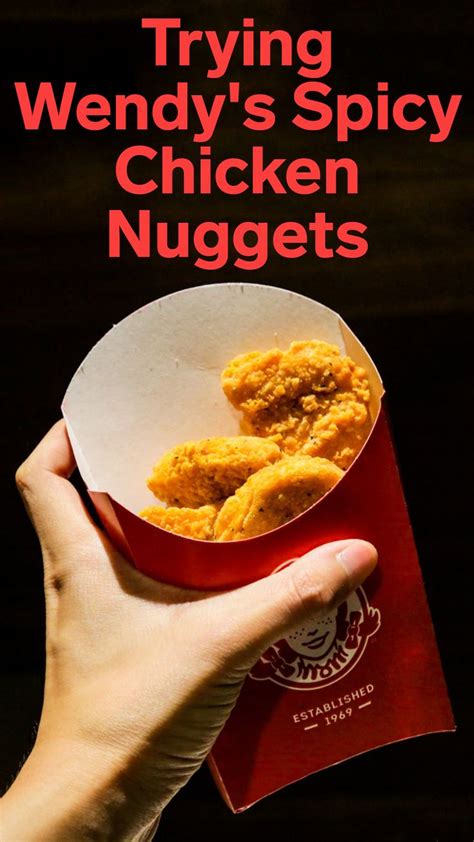 Combo includes a drink and choice of a side. I tried Wendy's iconic Spicy Chicken Nuggets for the first ...