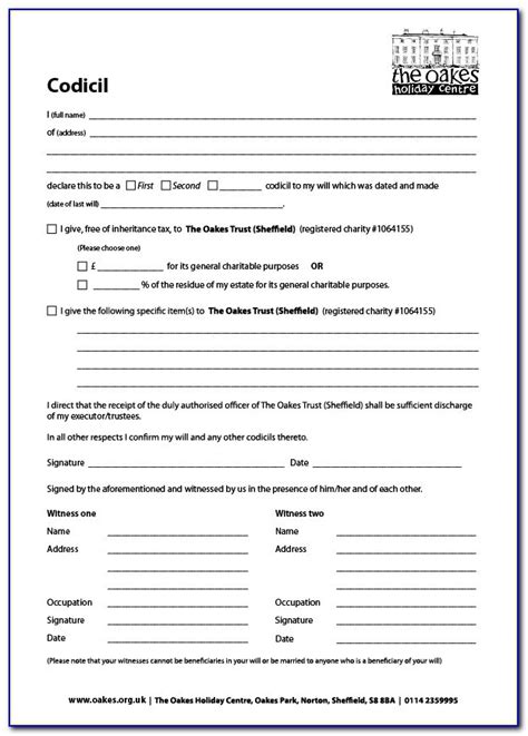 Australian student visa requirements stipulate you must be of good character to enter australia. Codicil To Will Free Template Canada - Template : Resume ...