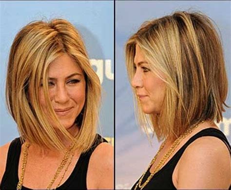 Jennifer aniston hair length was slightly longer than the shoulder level. 10 Jennifer Aniston Bob Haircuts