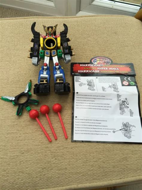 POWER RANGERS NINJA Storm Hurricane Megazord Mini Figure With Missiles