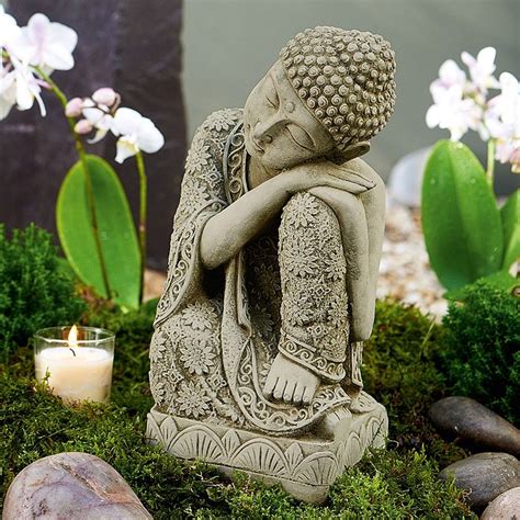 Resting Buddha In 2020 Buddha Garden Buddha Decor Zen Garden Design