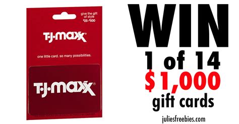 Win A T J Maxx Gift Card Julie S Freebies
