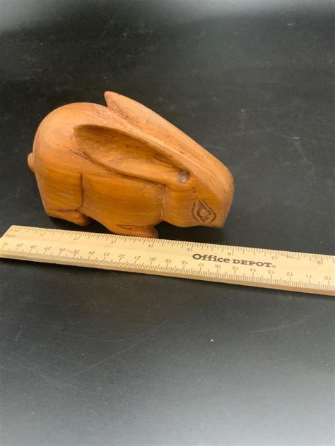 Wood Bunny With Secret Compartment