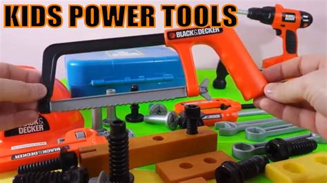 power tool toys black and decker bob the builder tools juguetes herramienta eléctrica youtube