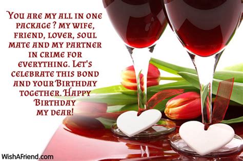 Make sure your greetings drive home the awesomeness that middle age has to offer and contains inspirational messages and wise wishes about life. Birthday Wishes For Wife