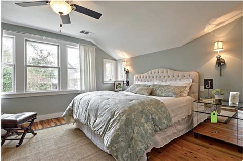 This shade allows bold colors to stand. Benjamin Moore Tranquility | Tranquil bedroom, Remodel ...