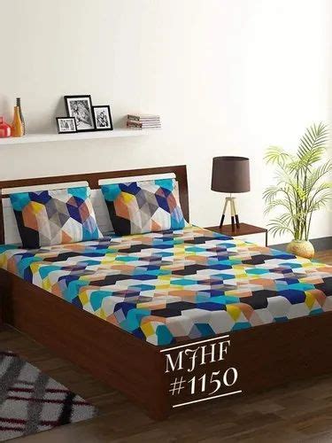 Multicolor Printed Glace Cotton Double Bedsheet At Rs 190piece In
