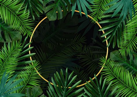 Palm Plant Leaf Green Tile Background Desktop Wallpaper Wallpaper