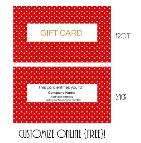 The gift card link will expire if not opened within 90 days of being issued. FREE Gift Card Template | Create Gift Cards Online