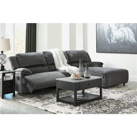 Clonmel 3 Piece Reclining Sectional With Chaise 36505s3 By Signature