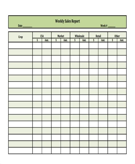 45 Sample Weekly Report Templates Word Pdf