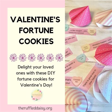 Valentines Fortune Cookies Simple Diy Fortune Cookie Valentines