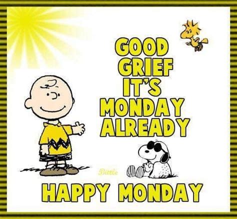 Happy Monday Good Morning Snoopy Good Morning Happy Monday Good
