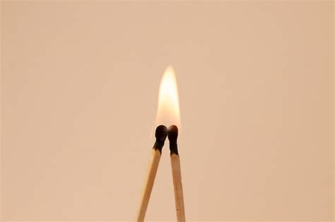 Free Photo View Of Lit Wooden Matchsticks