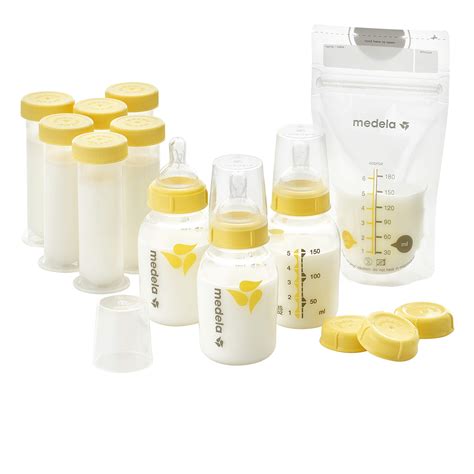 Medela Breastfeeding T Set Breast Milk Storage System Bottles Nipples Travel Caps