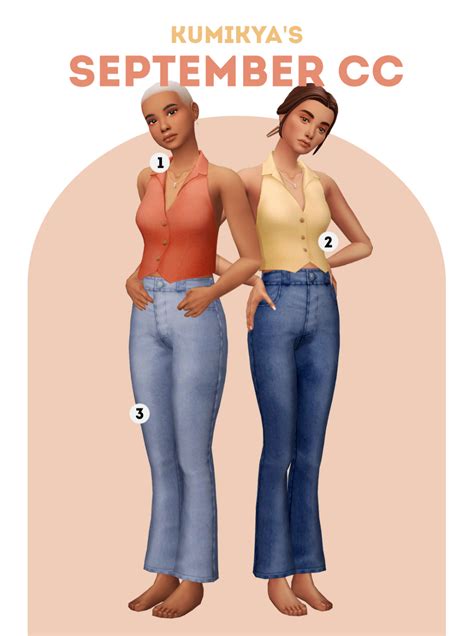 September Cc Set Kumikya On Patreon Sims 4 Sims 4 Dresses Sims 4