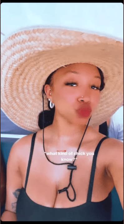 Zonnique Pullins Rocks A Black Bikini As She Enjoys Vacation After 25th