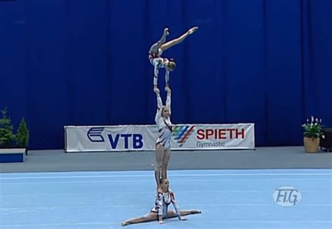 Three Acrobatic World Class Gymnasts Put On Legendary Performance