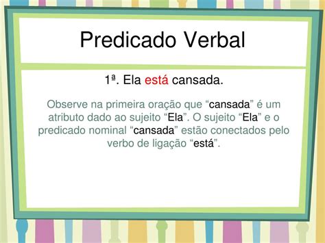 Atividades Com Predicado Verbal E Nominal