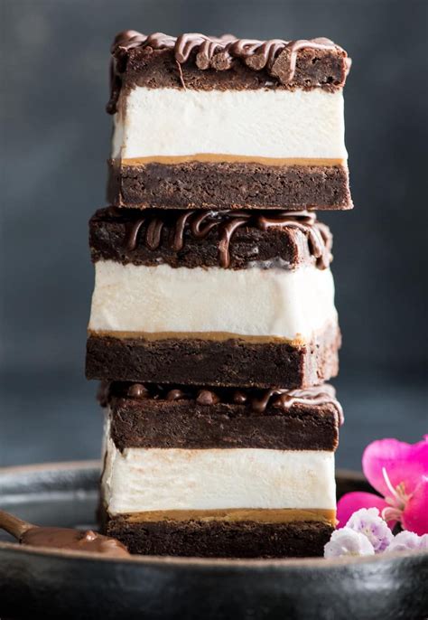 this peanut butter brownie ice cream sandwich recipe is the perfect summer dessert layers of