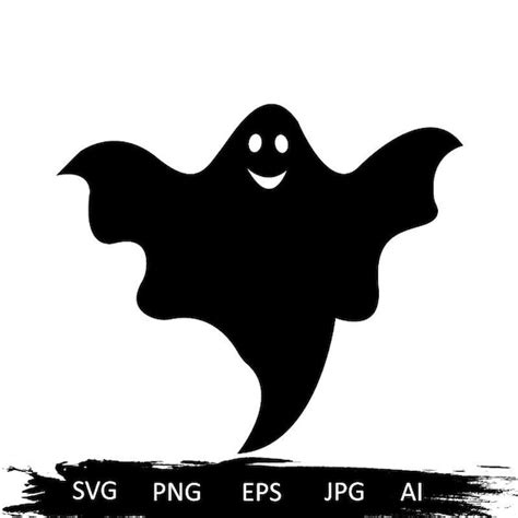 Ghost Svg Halloween Svg Simple Ghost Svg Spooky Svg Cute Etsy