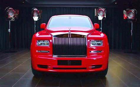 Mechanisch Kugelförmig Schlamm Rolls Royce Phantom Red Color Unter