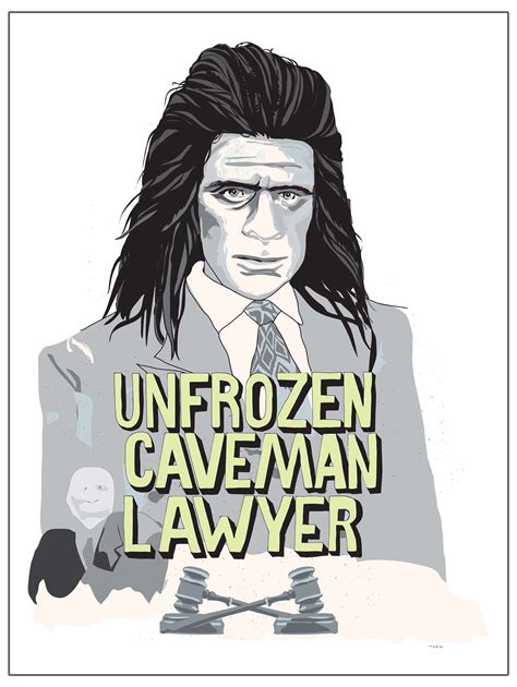 Saturday Night Live Unfrozen Caveman Lawyer Poster 18x24 Nbc Store