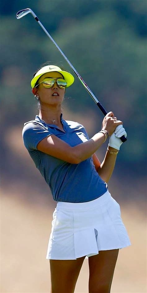 Free gift with selected ecco shoes. Michelle Wie Blue & White | Golf outfit, Womens golf wear ...