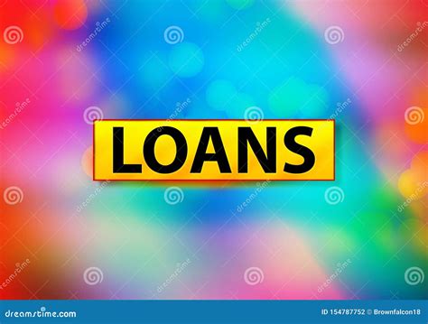 Loans Abstract Colorful Background Bokeh Design Illustration Stock