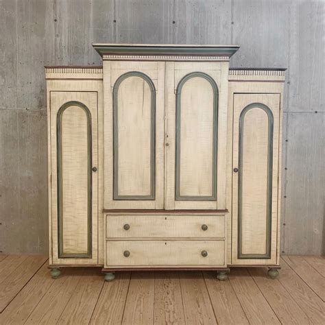We aren't talking about your parents' 1970s den walls, but rather that rich, natural, alpine lodge feeling with a modern twist. 19th Century American Hand-Painted Wardrobe with Reproduction Wings | Painted wardrobe, Century ...