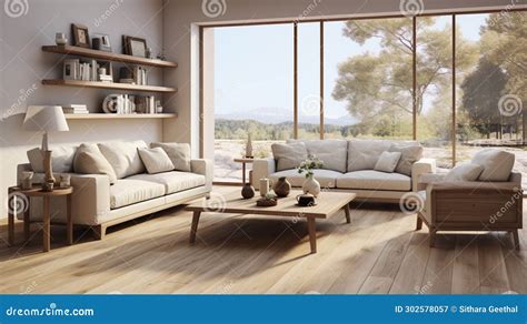 Modern Minimalist Living Room with Stylish Sofa Set - a Perfect Blend
